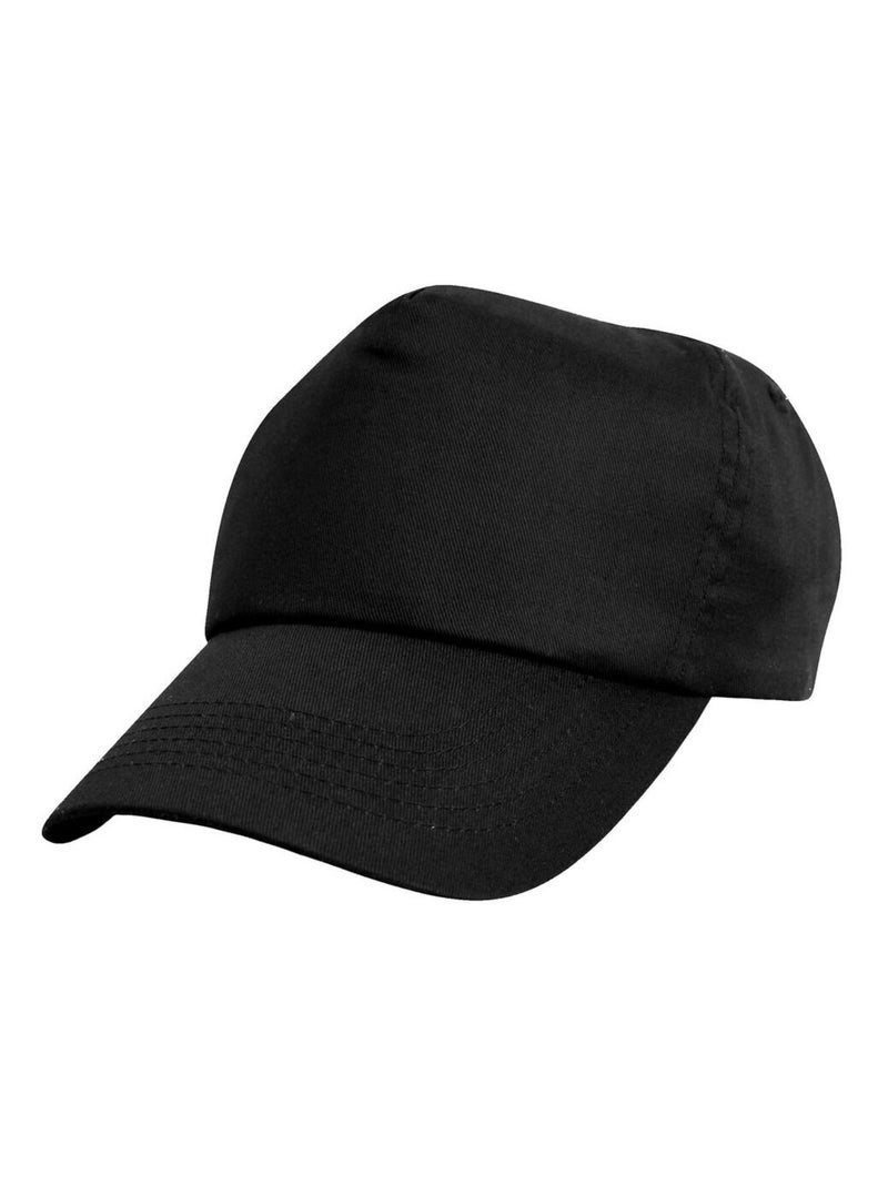 Result - Casquette unie 100% coton unisexe Noir - Kiabi