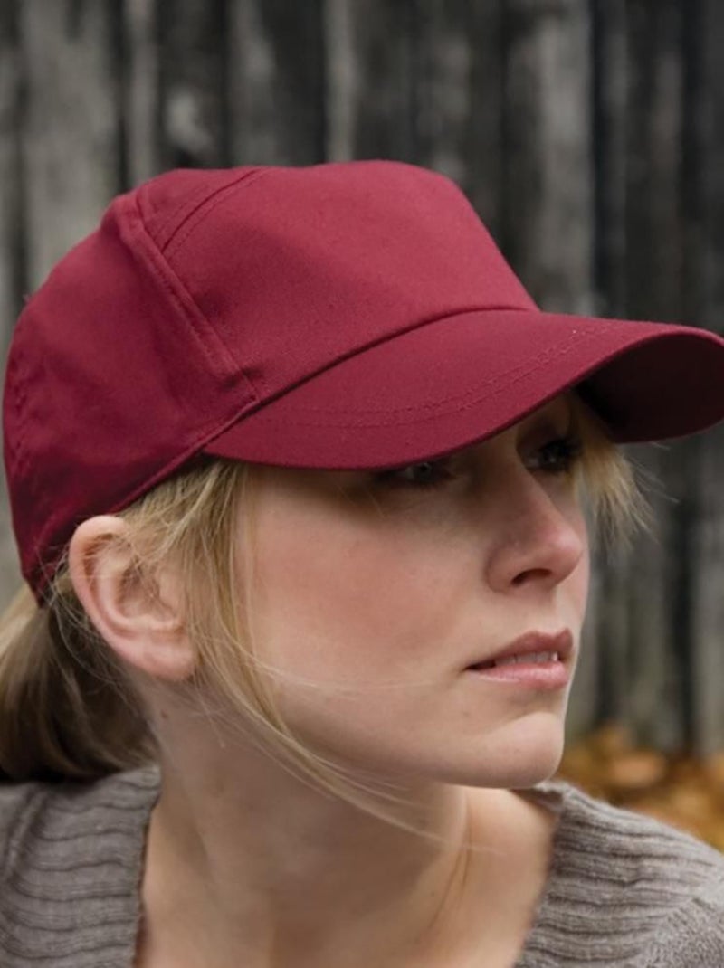 Result - Casquette unie à sept panneaux - Mixte Bordeaux - Kiabi