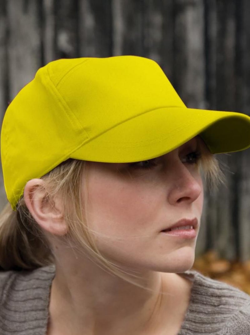 Result - Casquette unie à sept panneaux - Mixte Jaune - Kiabi