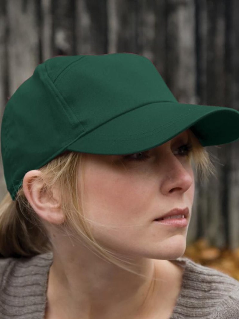 Result - Casquette unie à sept panneaux - Mixte Vert bouteille - Kiabi