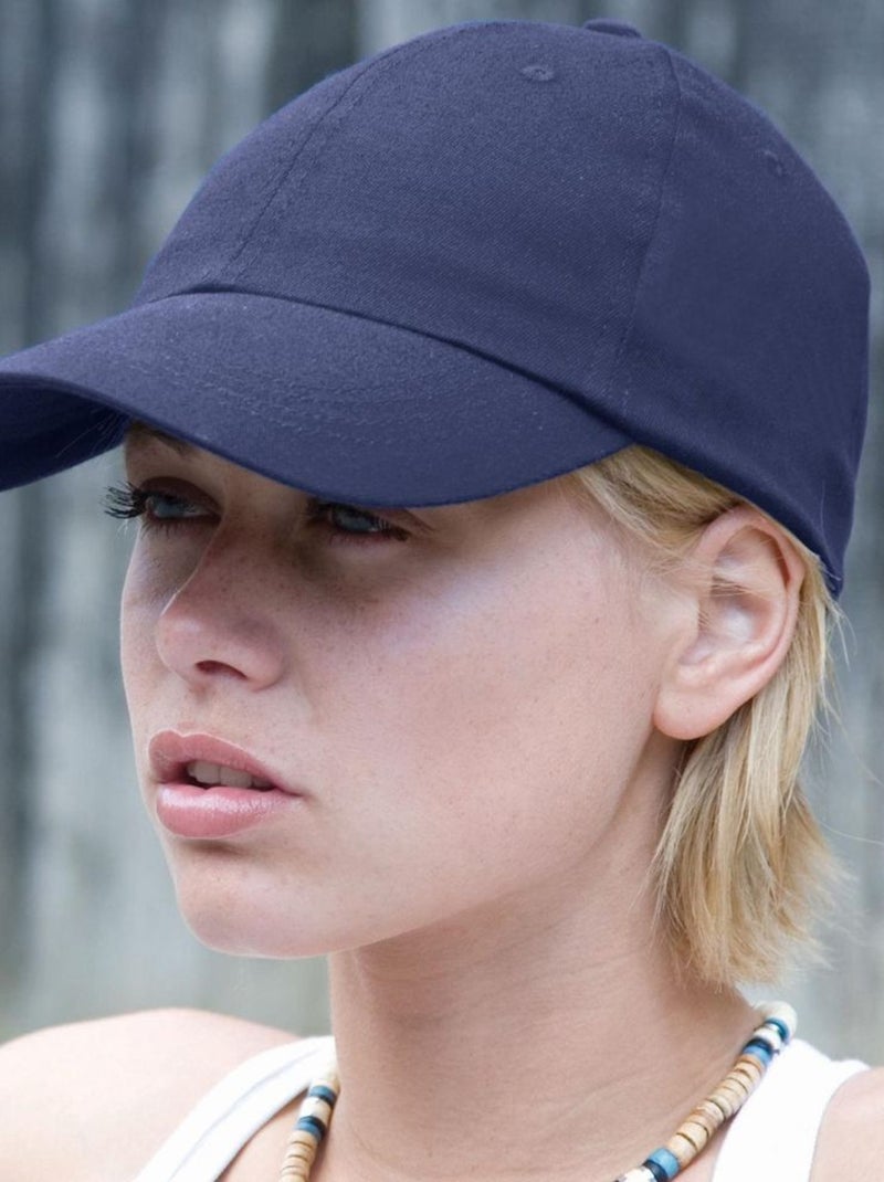 Result - Casquette unie profil bas unisexe Bleu marine - Kiabi