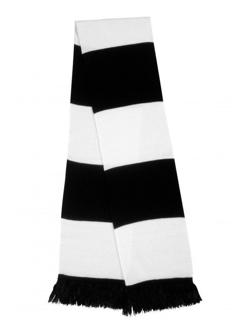 Result - Echarpe épaisse thermique tricotée Blanc Noir - Kiabi