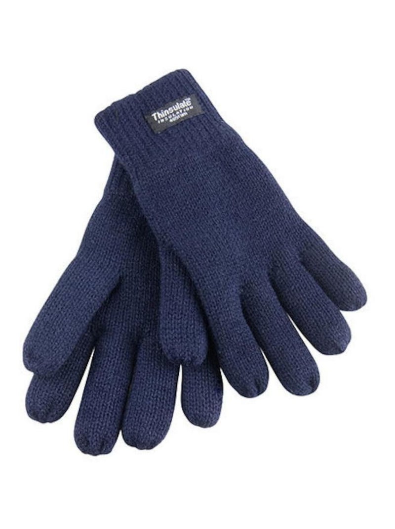 Result - Gants thermiques doublés Thinsulate (40g 3M) unisexe Bleu marine - Kiabi