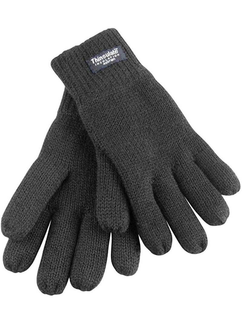 Result - Gants thermiques doublés Thinsulate (40g 3M) unisexe Gris foncé - Kiabi