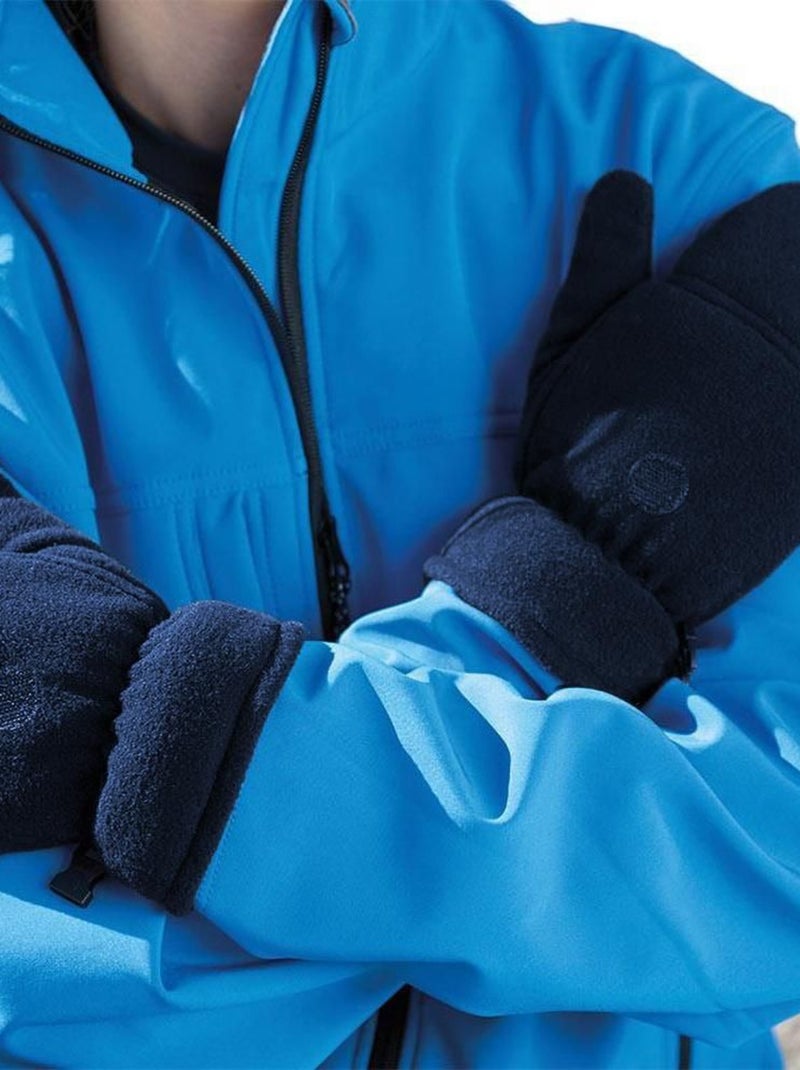 Result - Moufles à capuche et paumes antidérapantes unisexe Bleu marine - Kiabi