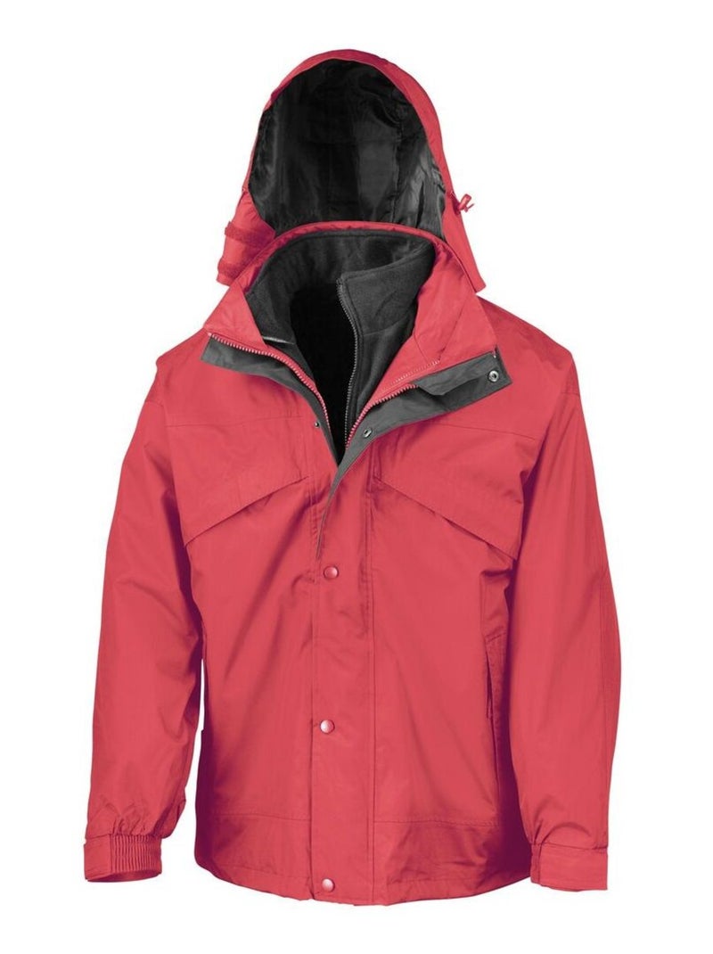 Result - Veste imperméable coLà-Haute-vent 3 en 1 Rouge - Kiabi