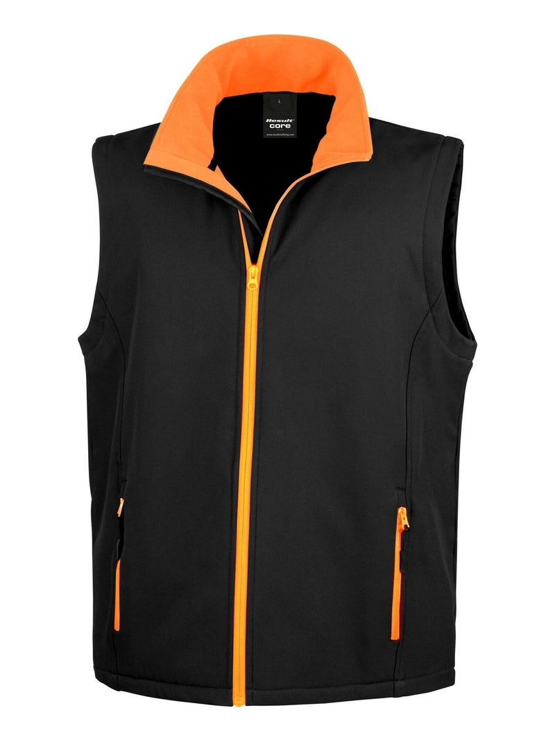 Result - Veste sans manches PRINTABLE Noir Orange - Kiabi