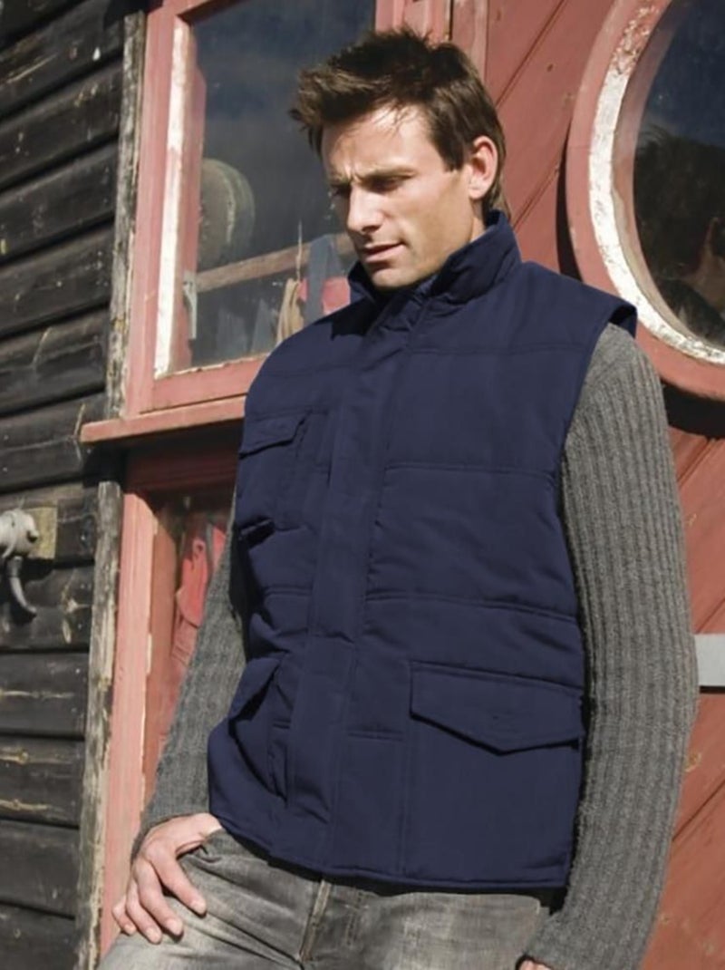 Result - Veste sans manches rembourrée coupe-vent Bleu marine - Kiabi