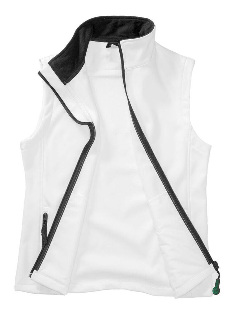 Result Body Warmer Softshell pour femmes/femmes Blanc Noir - Kiabi