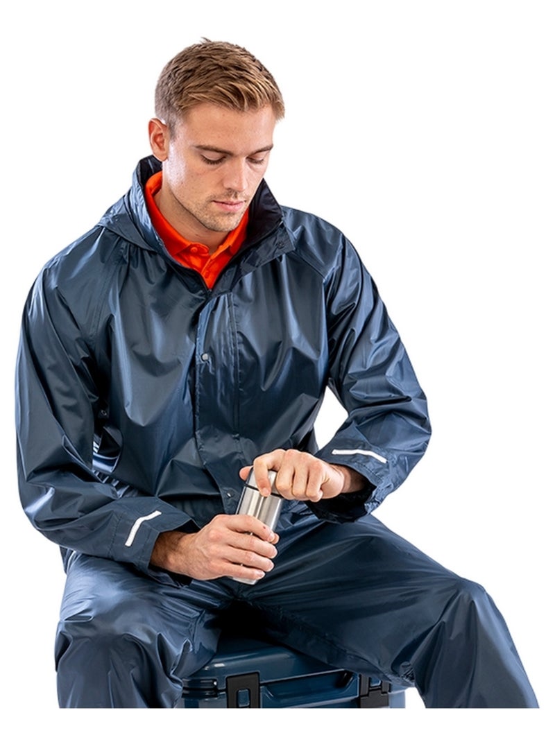 Result Core - Combinaison de pluie motif/style uni Bleu marine - Kiabi