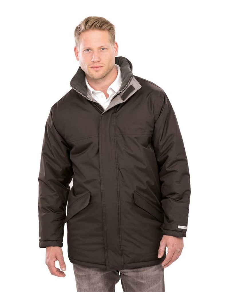 Result Core - Parka imperméable unisexe Noir - Kiabi