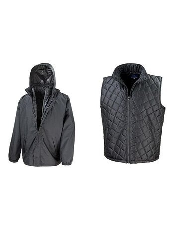 Result Core - Veste 3 en 1 avec gilet matelassé