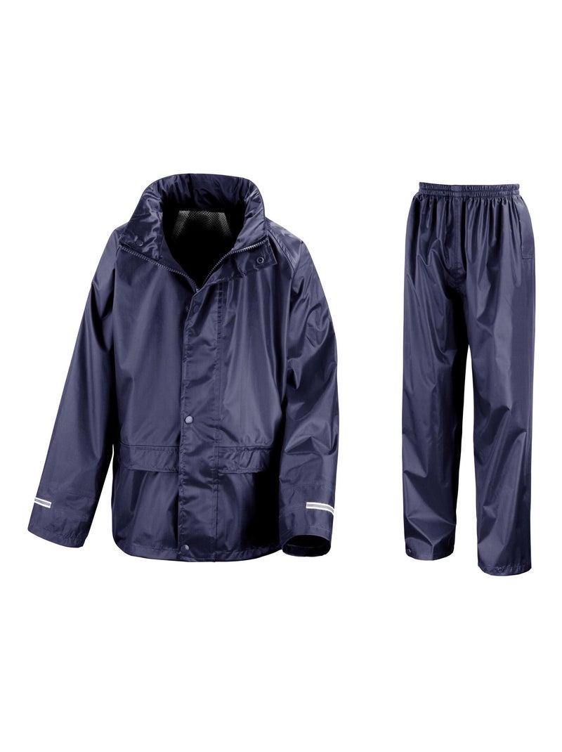Result Core - Veste et pantalon de pluie unisexe Bleu marine - Kiabi