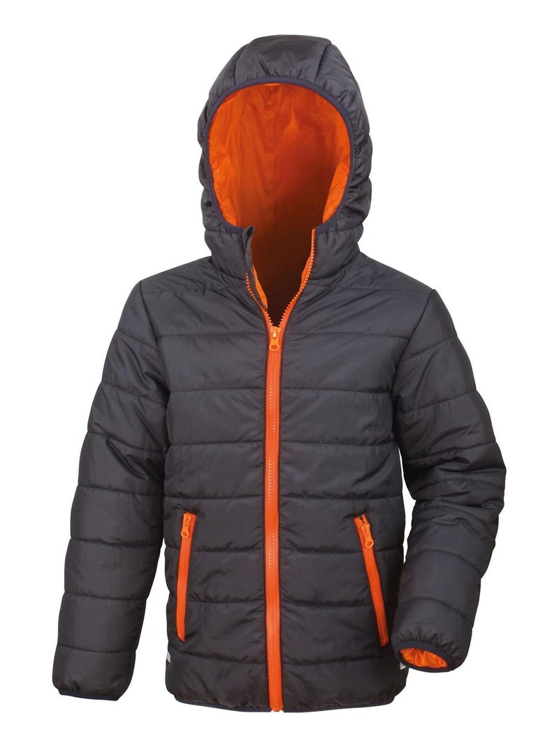 Result Core - Veste matelassée Noir Orange - Kiabi