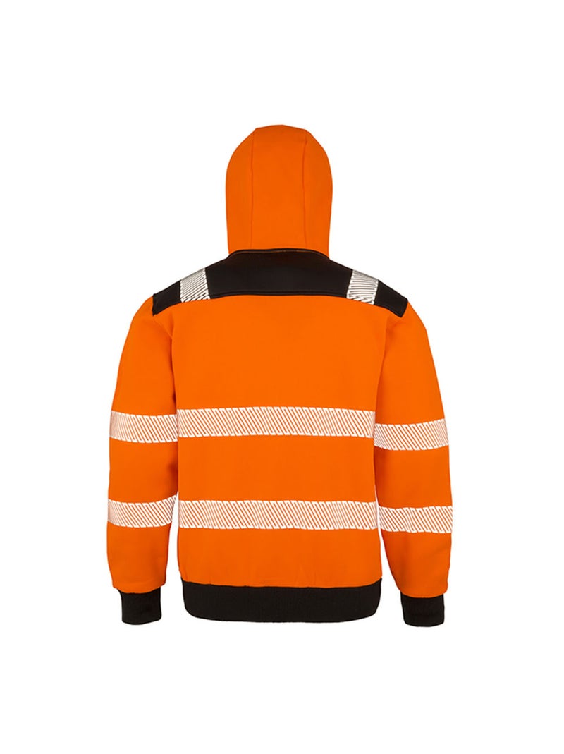 Result Genuine Recycled - Veste à capuche ROBUST Noir/Orange fluo - Kiabi