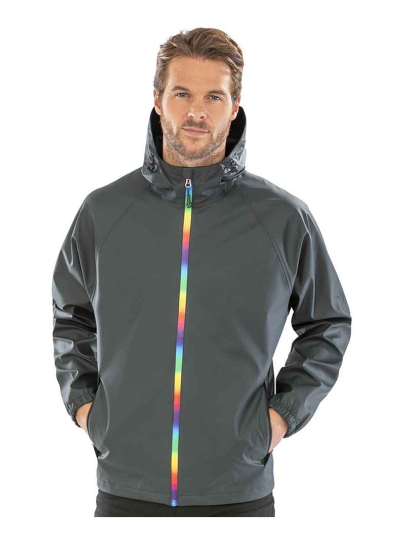 Result Genuine Recycled - Veste motif/style Prisme Noir Vert - Kiabi