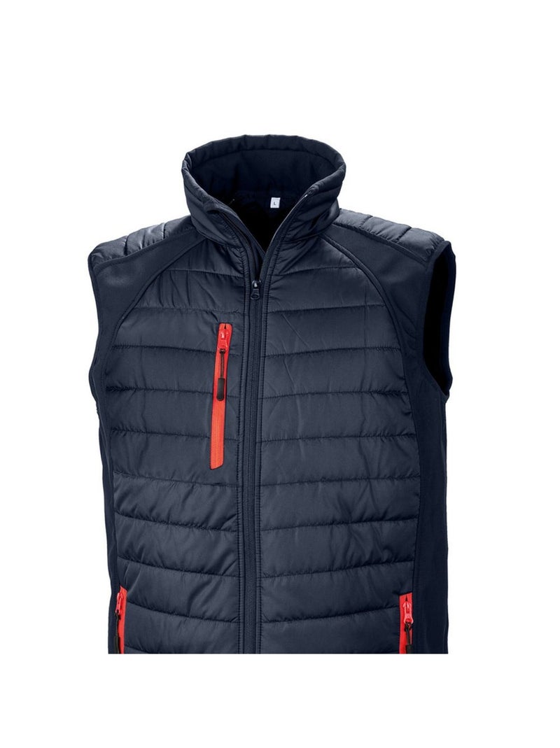 Result Genuine Recycled - Veste sans manches COMPASS Marine/Rouge - Kiabi