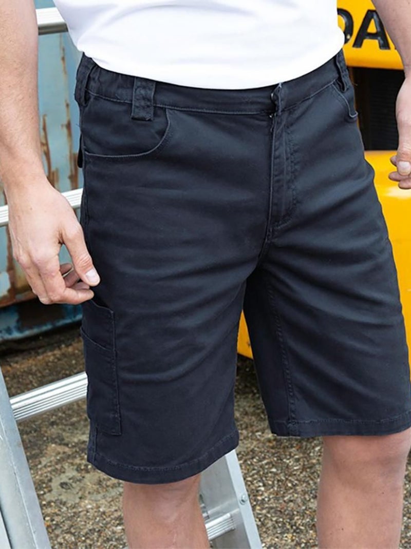 Result Mens Workguard Slim Chino Shorts Bleu marine - Kiabi