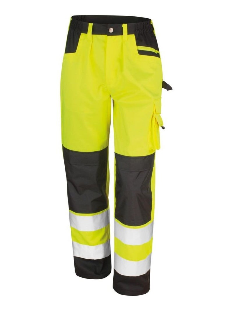 Result Safeguard - Pantalon cargo haute visibilÇaé unisexe Jaune foncé - Kiabi