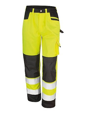 Result Safeguard - Pantalon cargo haute visibilité unisexe