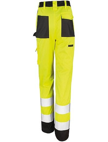 Result Safeguard - Pantalon cargo haute visibilité unisexe