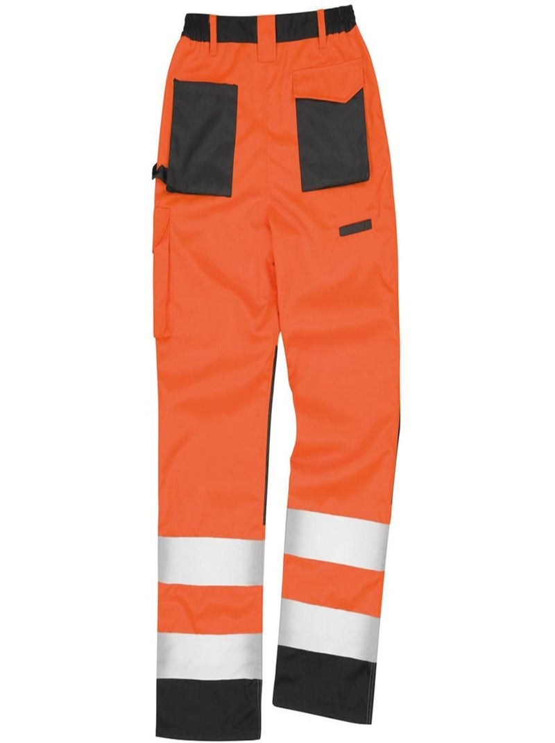 Result Safeguard - Pantalon cargo haute visibilité unisexe Orange mandarine - Kiabi