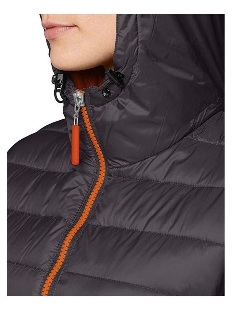 Result Urban Snowbird - Veste rembourrée à capuche Gris Orange - Kiabi