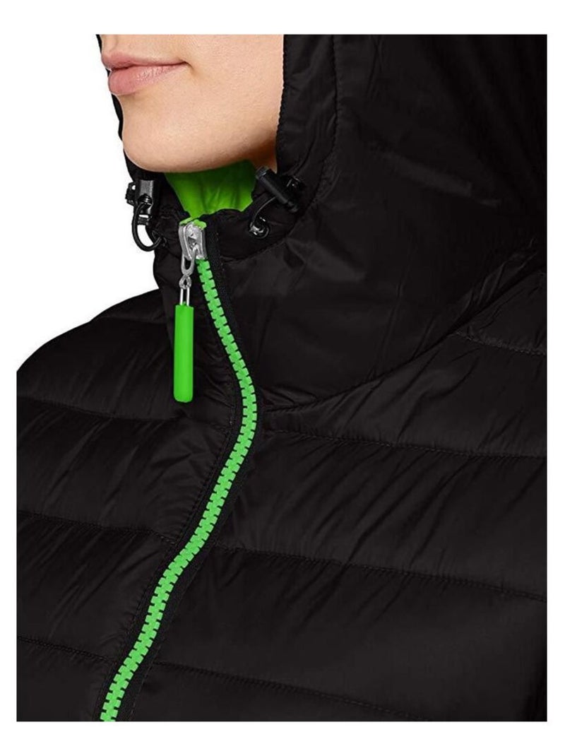 Result Urban Snowbird - Veste rembourrée à capuche Noir Vert - Kiabi