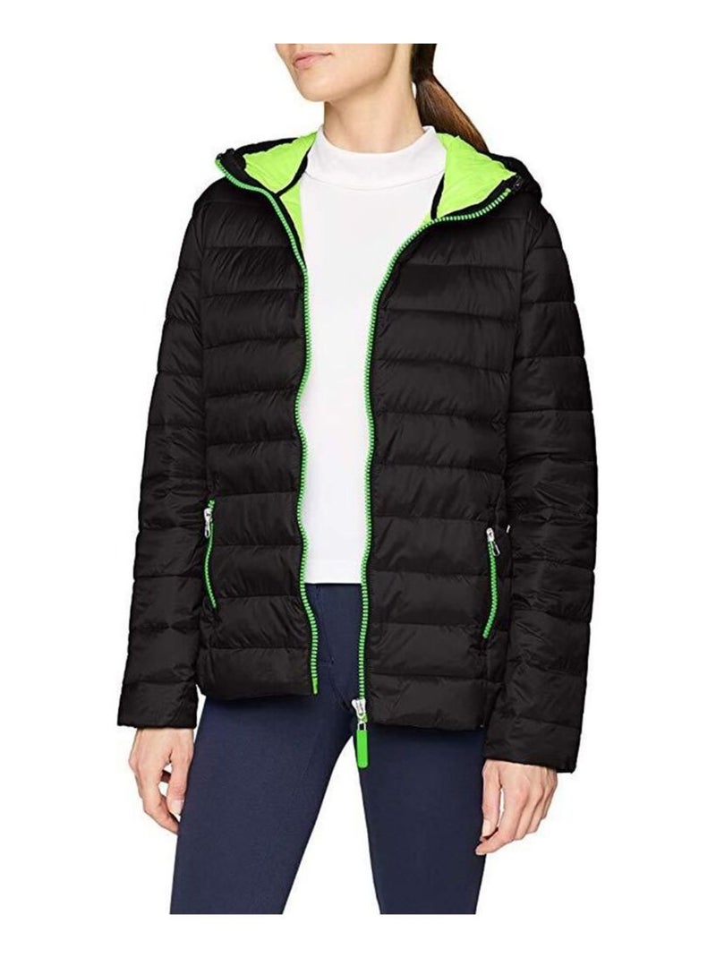 Result Urban Snowbird - Veste rembourrée à capuche Noir Vert - Kiabi
