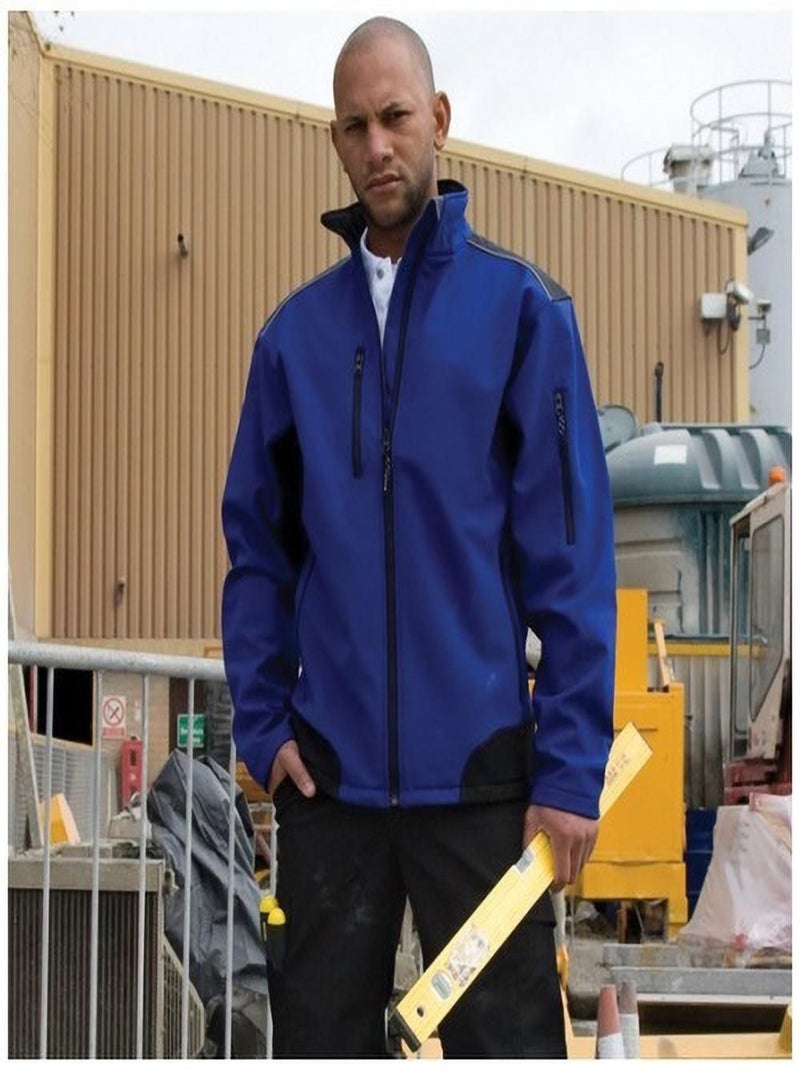 Result Veste respirante Ripstop Soft Shell pour hommes Bleu marine - Kiabi