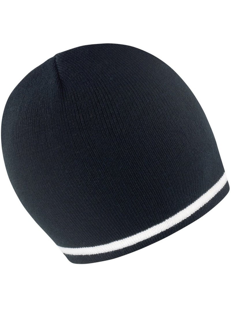 Result Winter Essentials - Bonnet NATIONAL Noir Blanc - Kiabi