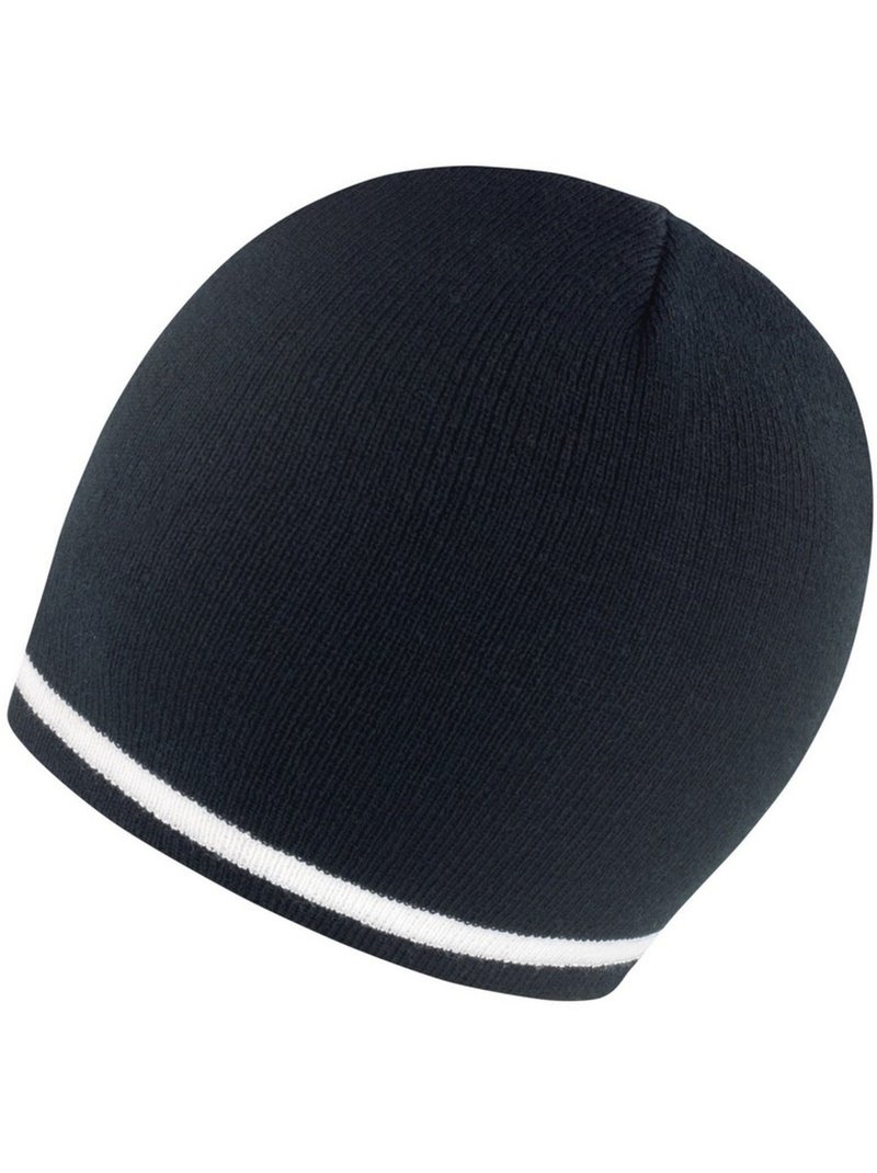 Result Winter Essentials - Bonnet NATIONAL Noir Blanc - Kiabi