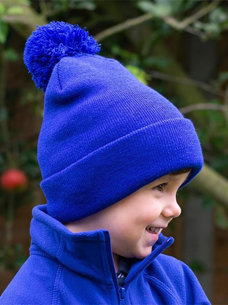 Result Womens/Ladies Winter Essentials Pom Pom Beanie (bonnet à pompon) Bleu roi - Kiabi