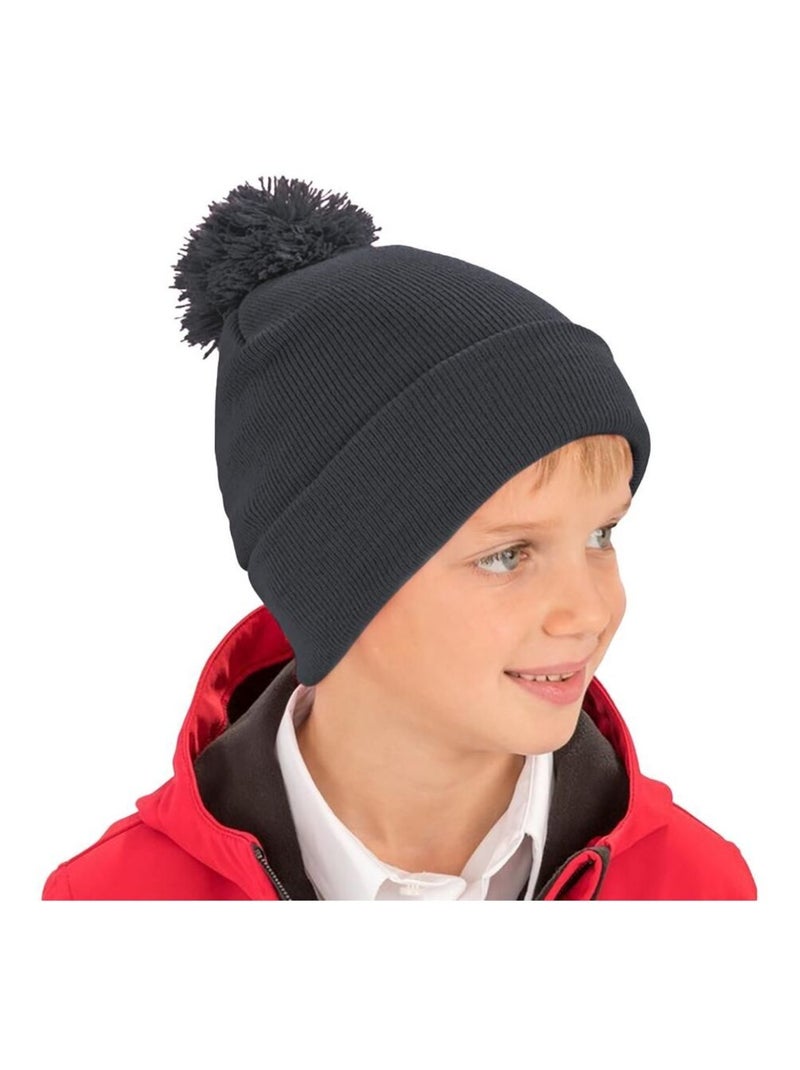 Result Womens/Ladies Winter Essentials Pom Pom Beanie (bonnet à pompon) Gris - Kiabi