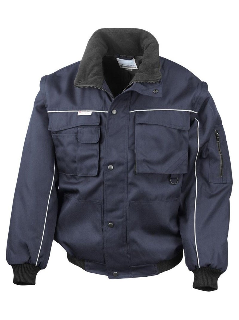 Result Workguard - Veste de travail robuste hydrofuge coLà-Haute-vent Bleu marine - Kiabi