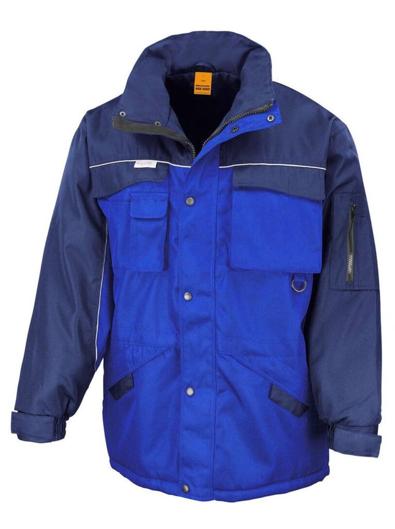 Result Workguard - Veste de travail robuste hydrofuge coLà-Haute-vent Bleu roi - Kiabi