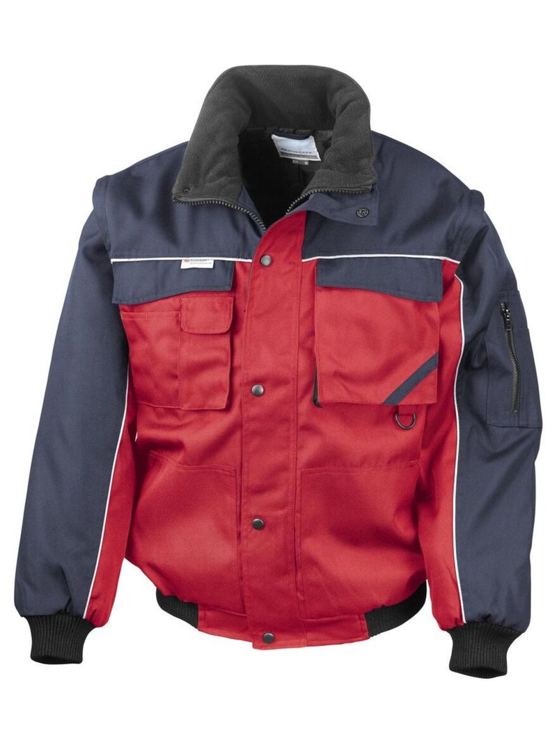 Result Workguard - Veste de travail robuste hydrofuge coLà-Haute-vent Rouge brique - Kiabi