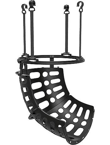 Retour de ballon de basket-ball 360° réglable crochets amovibles noir