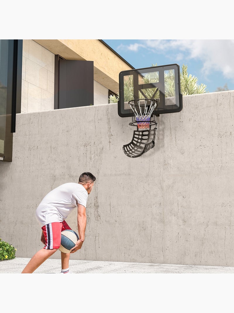 Retour de ballon de basket-ball 360° réglable crochets amovibles noir Noir - Kiabi