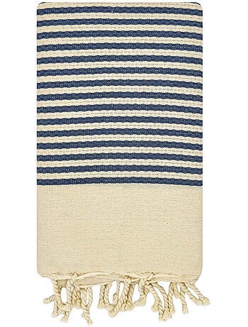 Reva | Authentique fouta en nid d'abeille coton recyclé 1x2 m Zanzibar