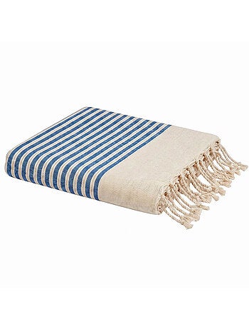Reva | Authentique fouta en nid d'abeille coton recyclé 1x2 m Zanzibar