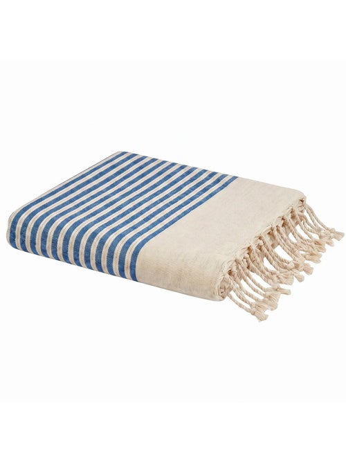 Reva | Authentique fouta en nid d'abeille coton recyclé 1x2 m Zanzibar - Kiabi Reva | Authentique fouta en nid d'abeille coton recyclé 1x2 m Zanzibar - Kiabi