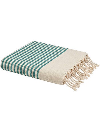 Reva | Authentique fouta en nid d'abeille coton recyclé 1x2 m Zanzibar