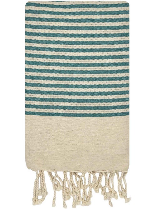 Reva | Authentique fouta en nid d'abeille coton recyclé 1x2 m Zanzibar - Kiabi Reva | Authentique fouta en nid d'abeille coton recyclé 1x2 m Zanzibar - Kiabi
