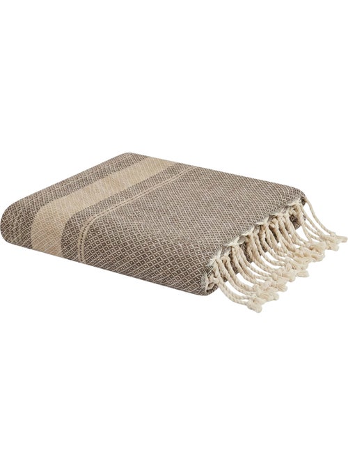 Reva | fouta de luxe jacquard oeil d'oiseau en coton recyclé 1mx2m spargi - Kiabi Reva | fouta de luxe jacquard oeil d'oiseau en coton recyclé 1mx2m spargi - Kiabi