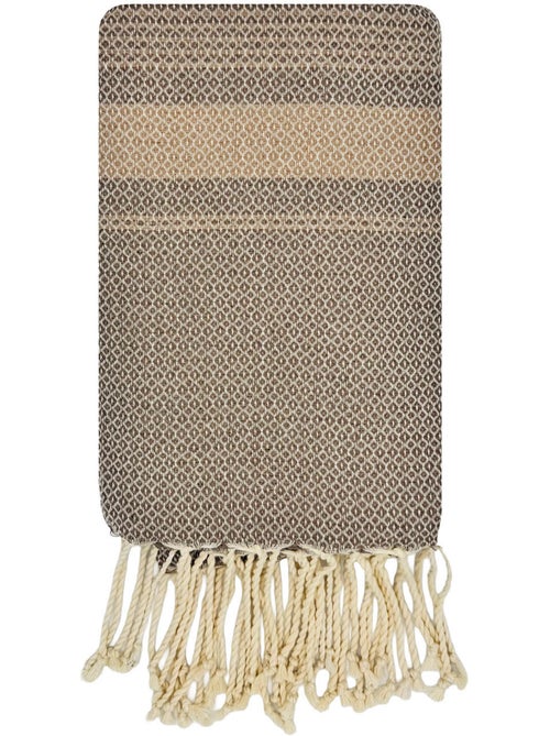 Reva | fouta de luxe jacquard oeil d'oiseau en coton recyclé 1mx2m spargi - Kiabi Reva | fouta de luxe jacquard oeil d'oiseau en coton recyclé 1mx2m spargi - Kiabi
