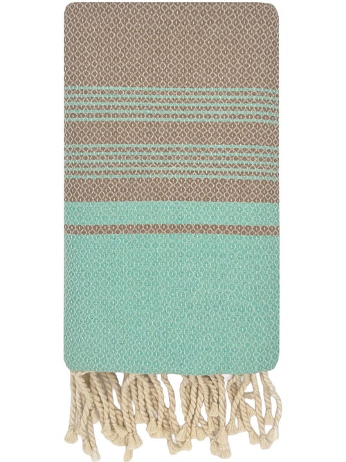 Reva | Fouta de luxe jacquard oeil d'oiseau en coton recyclé 1mx2m Spargi - Kiabi Reva | Fouta de luxe jacquard oeil d'oiseau en coton recyclé 1mx2m Spargi - Kiabi