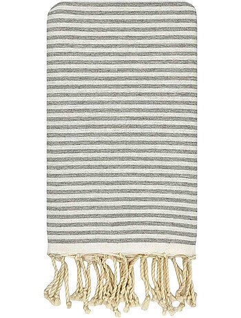 Reva | Fouta de plage en coton recyclé anti-sable 1mx2m Ikaria