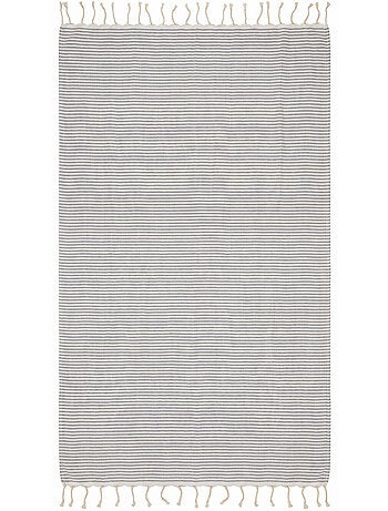 Reva | Fouta de plage en coton recyclé anti-sable 1mx2m Ikaria