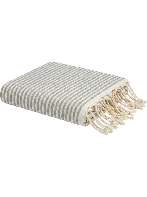 Reva | Fouta de plage en coton recyclé anti-sable 1mx2m Ikaria - Kiabi Reva | Fouta de plage en coton recyclé anti-sable 1mx2m Ikaria - Kiabi